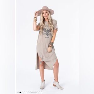 Three Bird Nest Graphic T maxi dress
